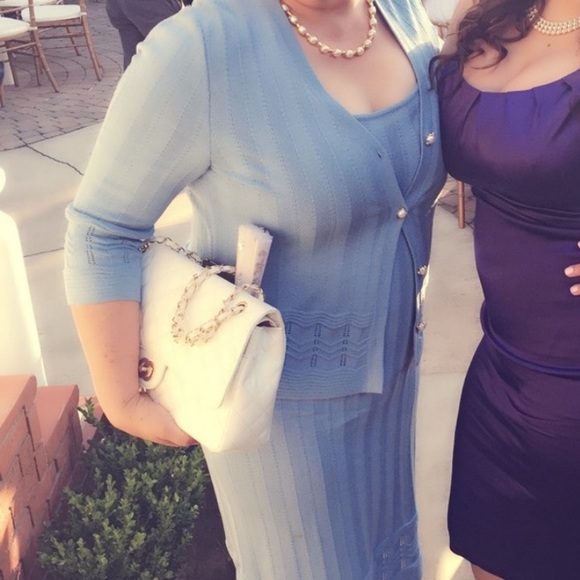 St. John Dresses & Skirts - St. John dress with sweater size 14.